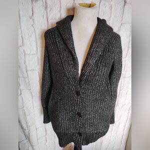 Banana Republic Black Cardigan Sweater with Shawl Collar